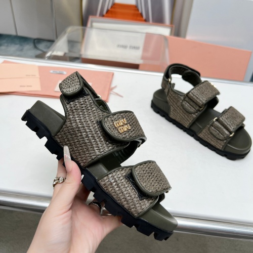 Cheap MIU MIU Sandal For Women #1212096 Replica Wholesale [$96.00 USD] [ITEM#1212096] on Replica MIU MIU Sandal