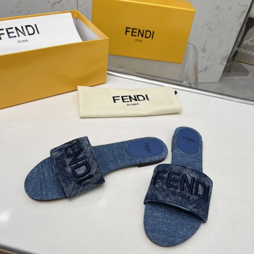 Cheap Fendi Slippers For Women #1212100 Replica Wholesale [$80.00 USD] [ITEM#1212100] on Replica Fendi Slippers