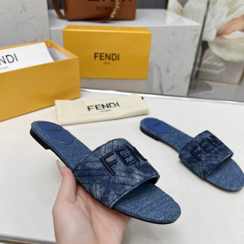 Cheap Fendi Slippers For Women #1212100 Replica Wholesale [$80.00 USD] [ITEM#1212100] on Replica Fendi Slippers