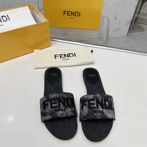 Cheap Fendi Slippers For Women #1212101 Replica Wholesale [$80.00 USD] [ITEM#1212101] on Replica Fendi Slippers