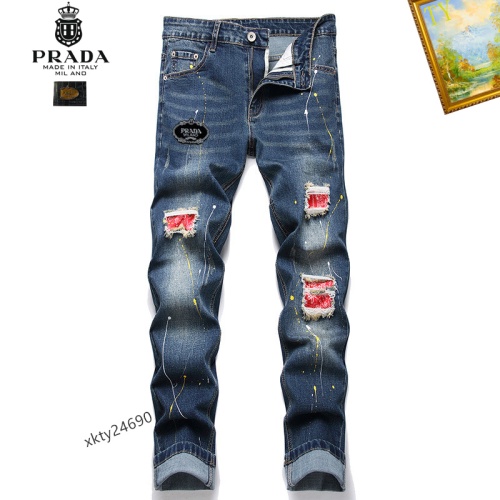 Cheap Prada Jeans For Men #1212184 Replica Wholesale [$48.00 USD] [ITEM#1212184] on Replica Prada Jeans