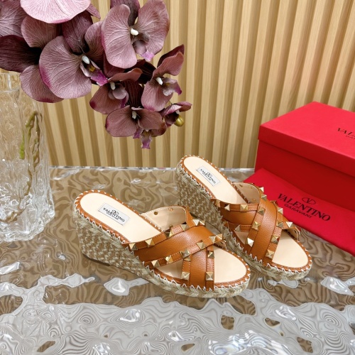 Cheap Valentino Slippers For Women #1212188 Replica Wholesale [$112.00 USD] [ITEM#1212188] on Replica Valentino Slippers