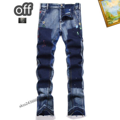 Cheap Off-White Jeans For Men #1212210 Replica Wholesale [$48.00 USD] [ITEM#1212210] on Replica Off-White Jeans