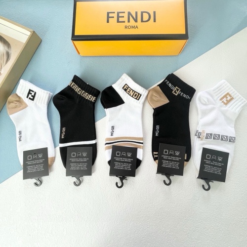 Cheap Fendi Socks #1212749 Replica Wholesale [$27.00 USD] [ITEM#1212749] on Replica Fendi Socks