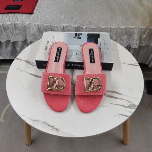 Cheap Dolce &amp; Gabbana D&amp;G Slippers For Women #1213145 Replica Wholesale [$115.00 USD] [ITEM#1213145] on Replica Dolce &amp; Gabbana D&amp;G Slippers