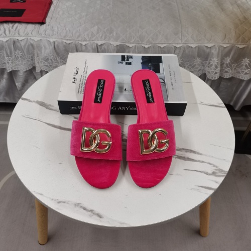 Cheap Dolce &amp; Gabbana D&amp;G Slippers For Women #1213146 Replica Wholesale [$115.00 USD] [ITEM#1213146] on Replica Dolce &amp; Gabbana D&amp;G Slippers