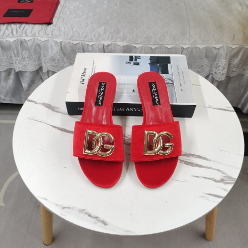 Cheap Dolce &amp; Gabbana D&amp;G Slippers For Women #1213147 Replica Wholesale [$115.00 USD] [ITEM#1213147] on Replica Dolce &amp; Gabbana D&amp;G Slippers