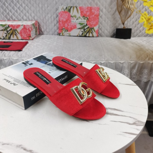 Cheap Dolce &amp; Gabbana D&amp;G Slippers For Women #1213147 Replica Wholesale [$115.00 USD] [ITEM#1213147] on Replica Dolce &amp; Gabbana D&amp;G Slippers