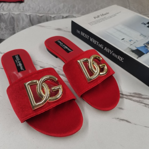 Cheap Dolce &amp; Gabbana D&amp;G Slippers For Women #1213147 Replica Wholesale [$115.00 USD] [ITEM#1213147] on Replica Dolce &amp; Gabbana D&amp;G Slippers