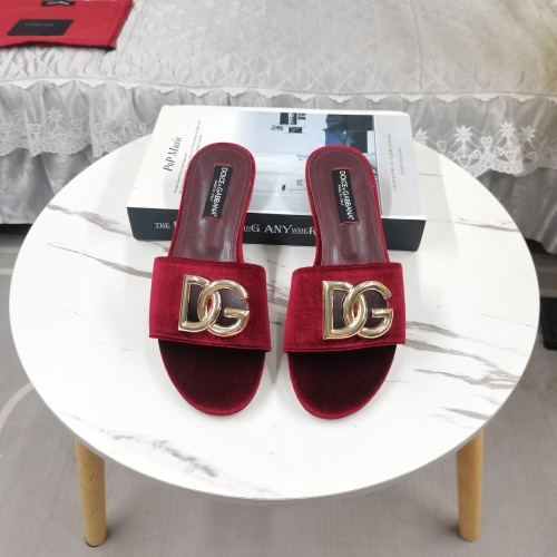 Cheap Dolce &amp; Gabbana D&amp;G Slippers For Women #1213148 Replica Wholesale [$115.00 USD] [ITEM#1213148] on Replica Dolce &amp; Gabbana D&amp;G Slippers