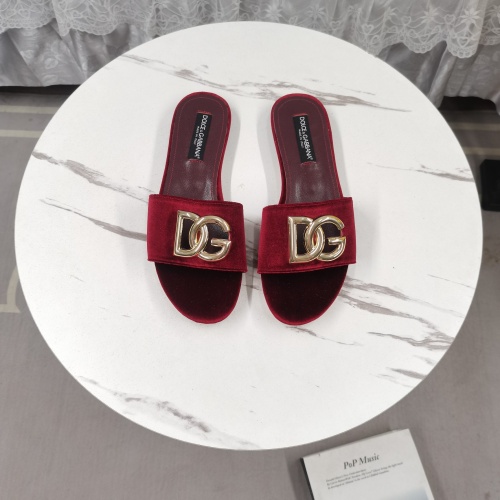 Cheap Dolce &amp; Gabbana D&amp;G Slippers For Women #1213148 Replica Wholesale [$115.00 USD] [ITEM#1213148] on Replica Dolce &amp; Gabbana D&amp;G Slippers