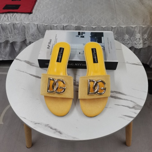 Cheap Dolce &amp; Gabbana D&amp;G Slippers For Women #1213152 Replica Wholesale [$115.00 USD] [ITEM#1213152] on Replica Dolce &amp; Gabbana D&amp;G Slippers