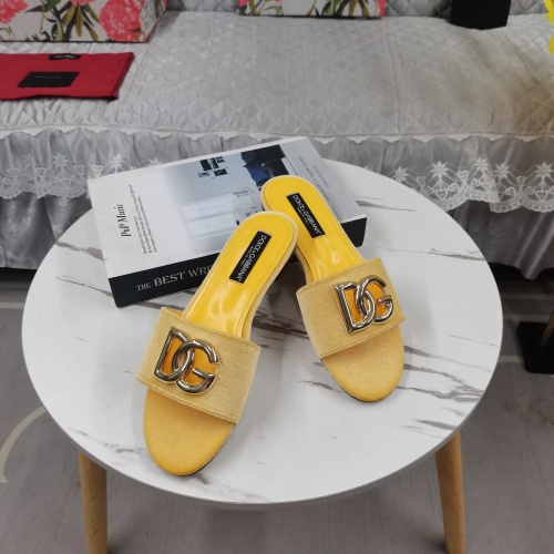 Cheap Dolce &amp; Gabbana D&amp;G Slippers For Women #1213152 Replica Wholesale [$115.00 USD] [ITEM#1213152] on Replica Dolce &amp; Gabbana D&amp;G Slippers