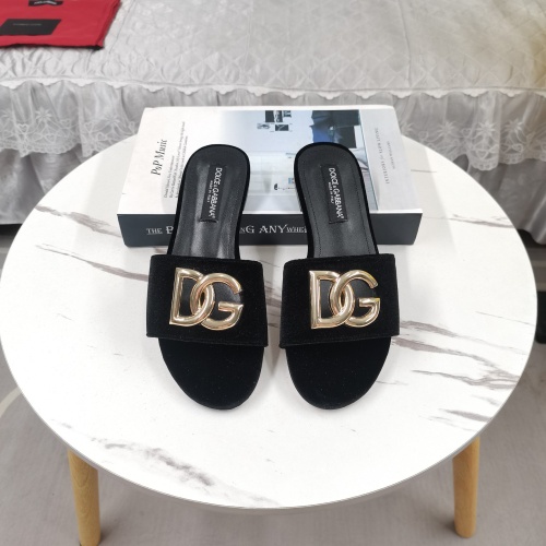 Cheap Dolce &amp; Gabbana D&amp;G Slippers For Women #1213153 Replica Wholesale [$115.00 USD] [ITEM#1213153] on Replica Dolce &amp; Gabbana D&amp;G Slippers