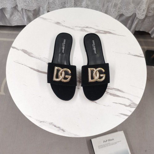 Cheap Dolce &amp; Gabbana D&amp;G Slippers For Women #1213153 Replica Wholesale [$115.00 USD] [ITEM#1213153] on Replica Dolce &amp; Gabbana D&amp;G Slippers