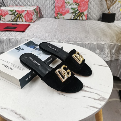 Cheap Dolce &amp; Gabbana D&amp;G Slippers For Women #1213153 Replica Wholesale [$115.00 USD] [ITEM#1213153] on Replica Dolce &amp; Gabbana D&amp;G Slippers