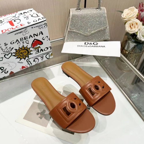 Cheap Dolce &amp; Gabbana D&amp;G Slippers For Women #1213200 Replica Wholesale [$80.00 USD] [ITEM#1213200] on Replica Dolce &amp; Gabbana D&amp;G Slippers