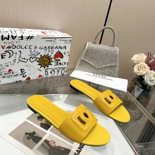 Cheap Dolce &amp; Gabbana D&amp;G Slippers For Women #1213202 Replica Wholesale [$80.00 USD] [ITEM#1213202] on Replica Dolce &amp; Gabbana D&amp;G Slippers