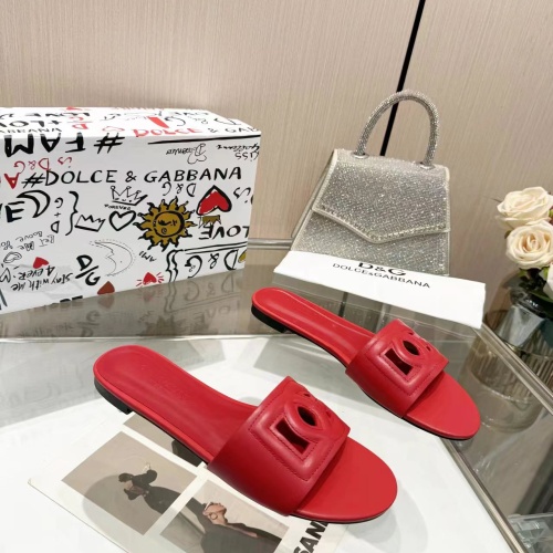 Cheap Dolce &amp; Gabbana D&amp;G Slippers For Women #1213204 Replica Wholesale [$80.00 USD] [ITEM#1213204] on Replica Dolce &amp; Gabbana D&amp;G Slippers