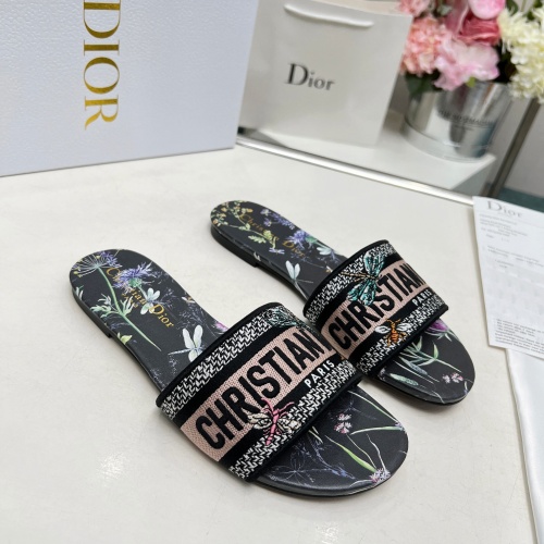 Cheap Christian Dior Slippers For Women #1213215 Replica Wholesale [$76.00 USD] [ITEM#1213215] on Replica Christian Dior Slippers