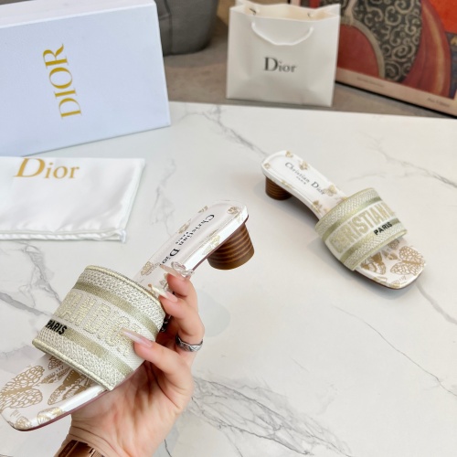 Cheap Christian Dior Slippers For Women #1213260 Replica Wholesale [$85.00 USD] [ITEM#1213260] on Replica Christian Dior Slippers