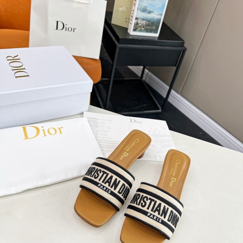 Cheap Christian Dior Slippers For Women #1213268 Replica Wholesale [$85.00 USD] [ITEM#1213268] on Replica Christian Dior Slippers