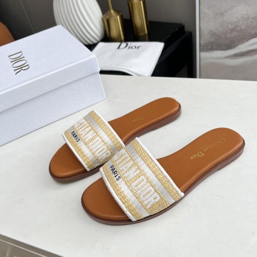 Cheap Christian Dior Slippers For Women #1213270 Replica Wholesale [$76.00 USD] [ITEM#1213270] on Replica Christian Dior Slippers