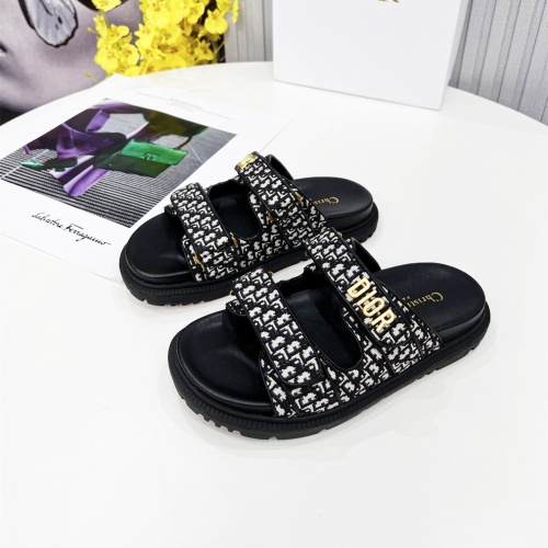 Cheap Christian Dior Slippers For Women #1213328 Replica Wholesale [$92.00 USD] [ITEM#1213328] on Replica Christian Dior Slippers