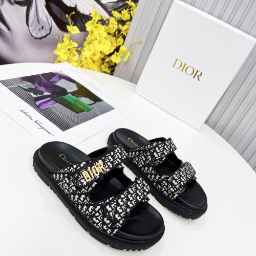 Cheap Christian Dior Slippers For Women #1213328 Replica Wholesale [$92.00 USD] [ITEM#1213328] on Replica Christian Dior Slippers