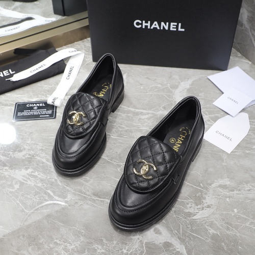 Cheap Chanel Leather Shoes For Women #1213800 Replica Wholesale [$112.00 USD] [ITEM#1213800] on Replica Chanel Leather Shoes