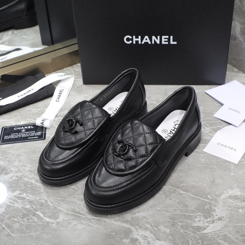 Cheap Chanel Leather Shoes For Women #1213804 Replica Wholesale [$112.00 USD] [ITEM#1213804] on Replica Chanel Leather Shoes