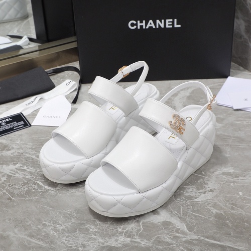 Cheap Chanel Sandal For Women #1213886 Replica Wholesale [$96.00 USD] [ITEM#1213886] on Replica Chanel Sandal