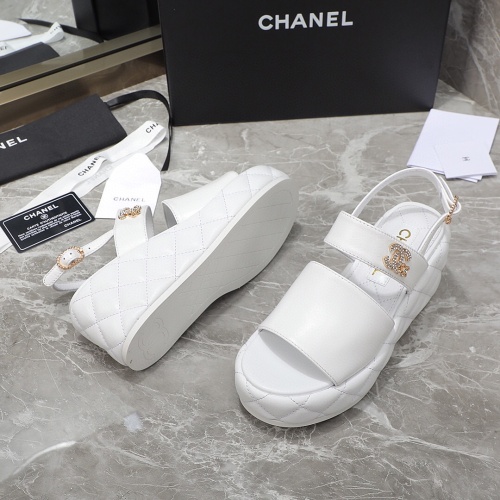 Cheap Chanel Sandal For Women #1213886 Replica Wholesale [$96.00 USD] [ITEM#1213886] on Replica Chanel Sandal