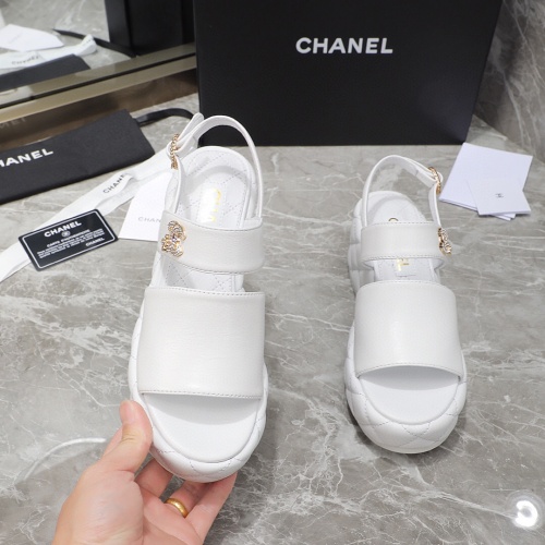 Cheap Chanel Sandal For Women #1213886 Replica Wholesale [$96.00 USD] [ITEM#1213886] on Replica Chanel Sandal