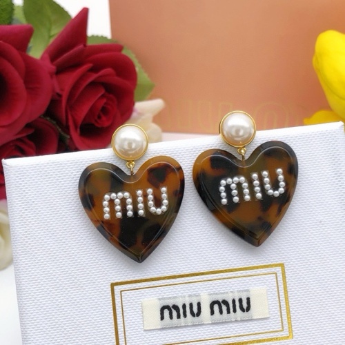 Cheap MIU MIU Earrings For Women #1213932 Replica Wholesale [$29.00 USD] [ITEM#1213932] on Replica MIU MIU Earrings