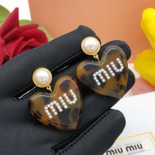 Cheap MIU MIU Earrings For Women #1213932 Replica Wholesale [$29.00 USD] [ITEM#1213932] on Replica MIU MIU Earrings