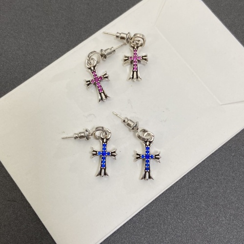 Cheap Chrome Hearts Earrings For Women #1214042 Replica Wholesale [$32.00 USD] [ITEM#1214042] on Replica Chrome Hearts Earrings