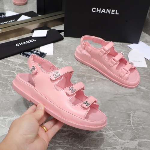 Cheap Chanel Sandal For Women #1214081 Replica Wholesale [$112.00 USD] [ITEM#1214081] on Replica Chanel Sandal