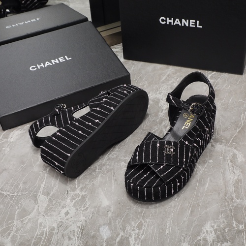 Cheap Chanel Sandal For Women #1214196 Replica Wholesale [$92.00 USD] [ITEM#1214196] on Replica Chanel Sandal