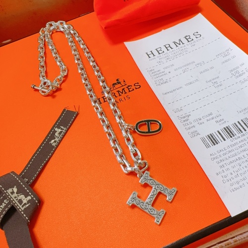 Cheap Hermes Necklaces #1214698 Replica Wholesale [$60.00 USD] [ITEM#1214698] on Replica Hermes Necklaces