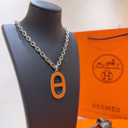 Cheap Hermes Necklaces #1214815 Replica Wholesale [$56.00 USD] [ITEM#1214815] on Replica Hermes Necklaces