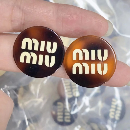 Cheap MIU MIU Earrings For Women #1215023 Replica Wholesale [$27.00 USD] [ITEM#1215023] on Replica MIU MIU Earrings