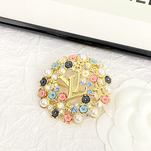 Cheap Louis Vuitton LV Brooches For Women #1215110 Replica Wholesale [$42.00 USD] [ITEM#1215110] on Replica Louis Vuitton LV Brooches