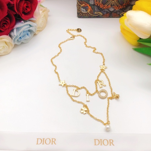 Cheap Christian Dior Necklaces #1215124 Replica Wholesale [$36.00 USD] [ITEM#1215124] on Replica Christian Dior Necklaces