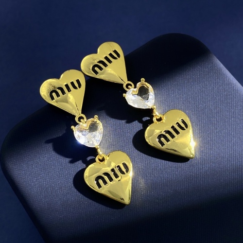 Cheap MIU MIU Earrings For Women #1215264 Replica Wholesale [$32.00 USD] [ITEM#1215264] on Replica MIU MIU Earrings