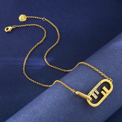 Cheap Fendi Necklaces #1215425 Replica Wholesale [$29.00 USD] [ITEM#1215425] on Replica Fendi Necklaces