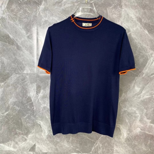 Cheap Hermes T-Shirts Short Sleeved For Men #1216051 Replica Wholesale [$40.00 USD] [ITEM#1216051] on Replica Hermes T-Shirts