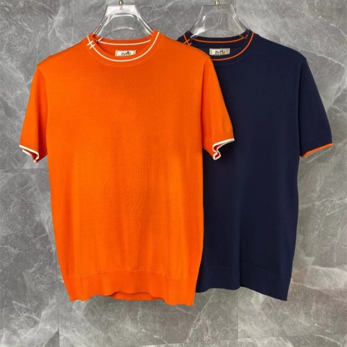 Cheap Hermes T-Shirts Short Sleeved For Men #1216051 Replica Wholesale [$40.00 USD] [ITEM#1216051] on Replica Hermes T-Shirts