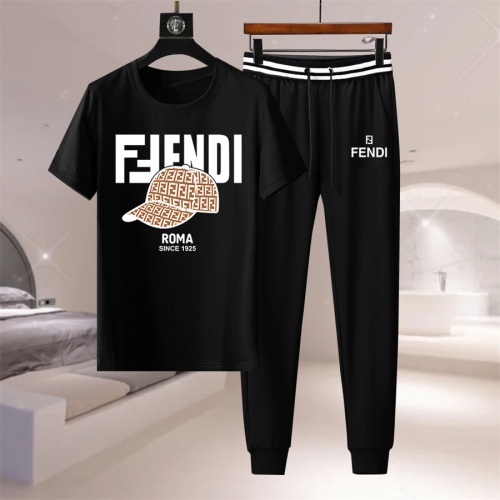 Cheap Fendi Tracksuits Short Sleeved For Men #1216077 Replica Wholesale [$76.00 USD] [ITEM#1216077] on Replica Fendi Tracksuits