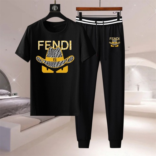 Cheap Fendi Tracksuits Short Sleeved For Men #1216099 Replica Wholesale [$76.00 USD] [ITEM#1216099] on Replica Fendi Tracksuits